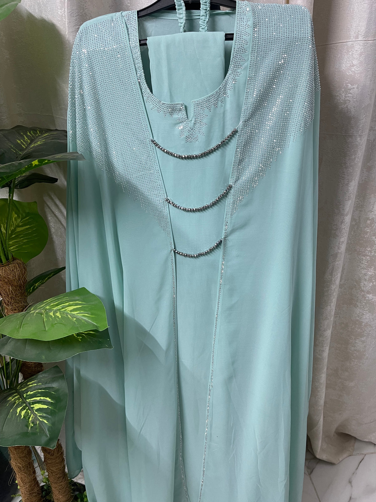 Pari Abaya - Turquoise Green