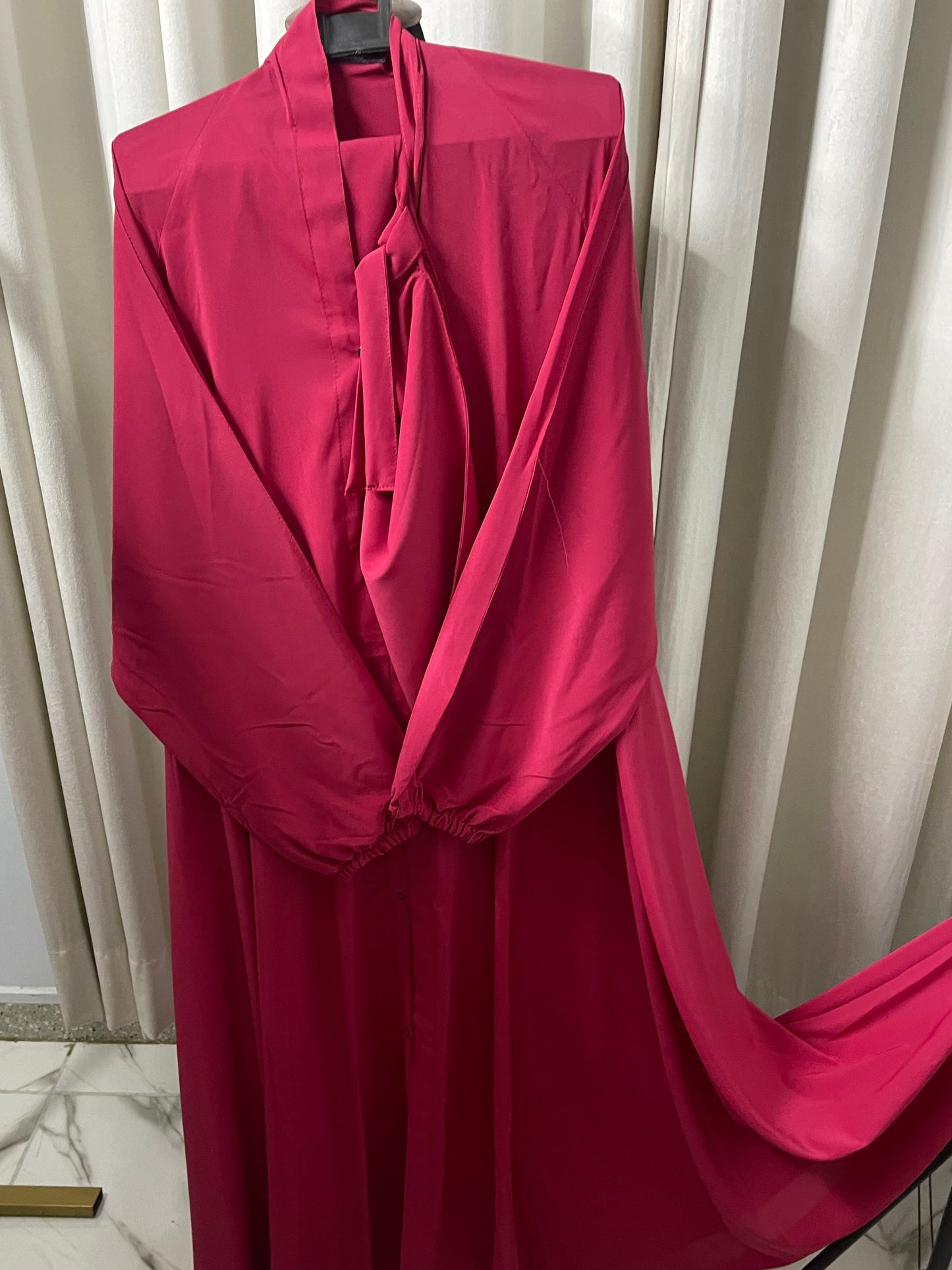 Long Flair Complete Abaya Set (With Niqab)