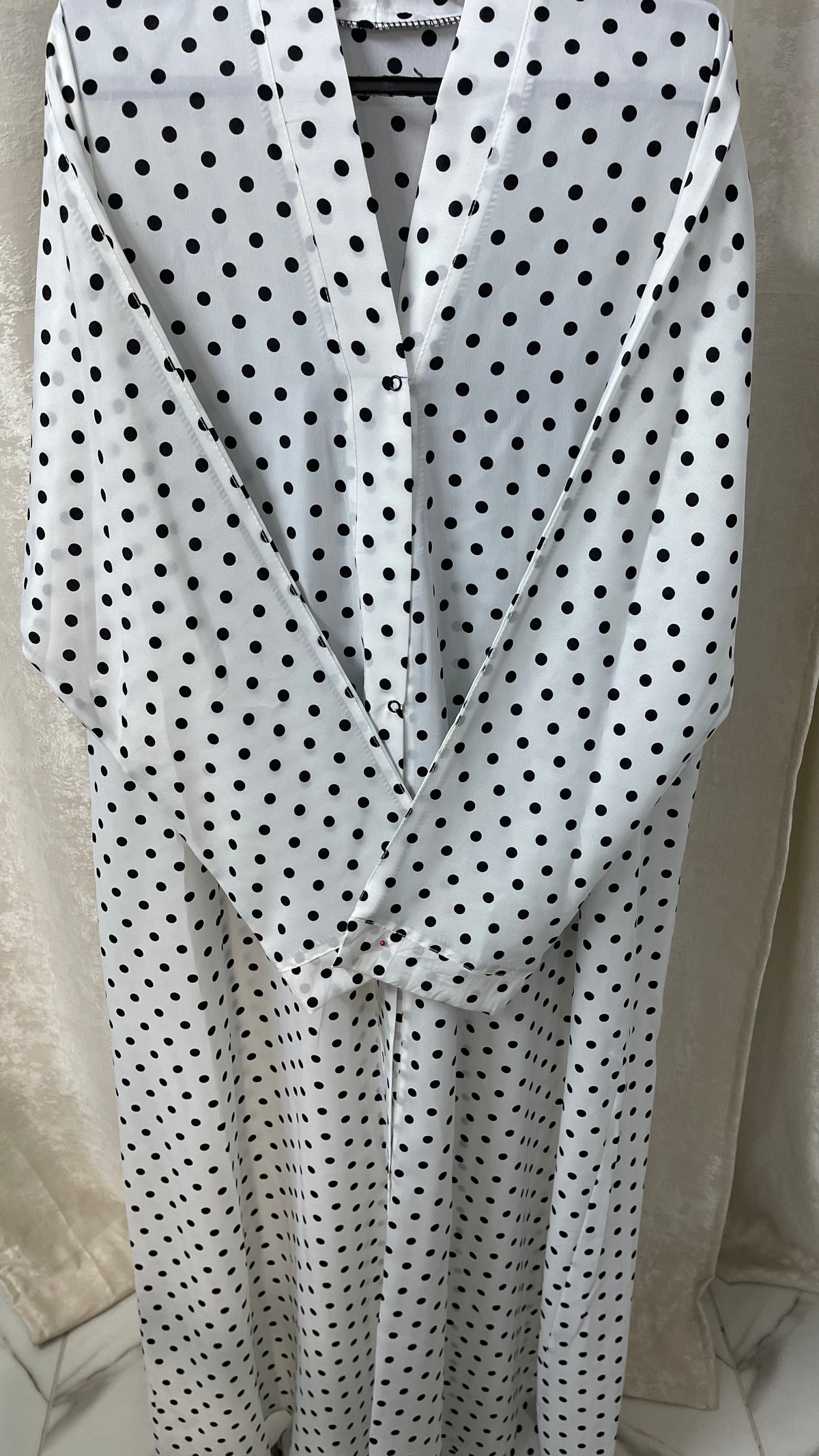 White with Polka