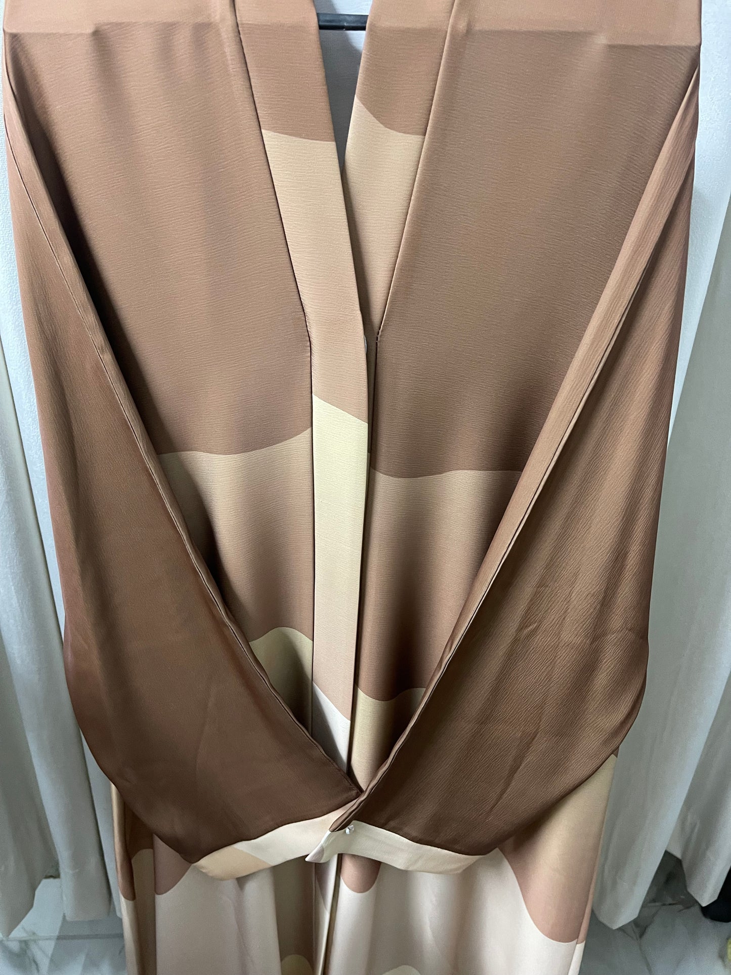 Tie n Die Abaya ( Tripple Shade ) - Chocalate Brown