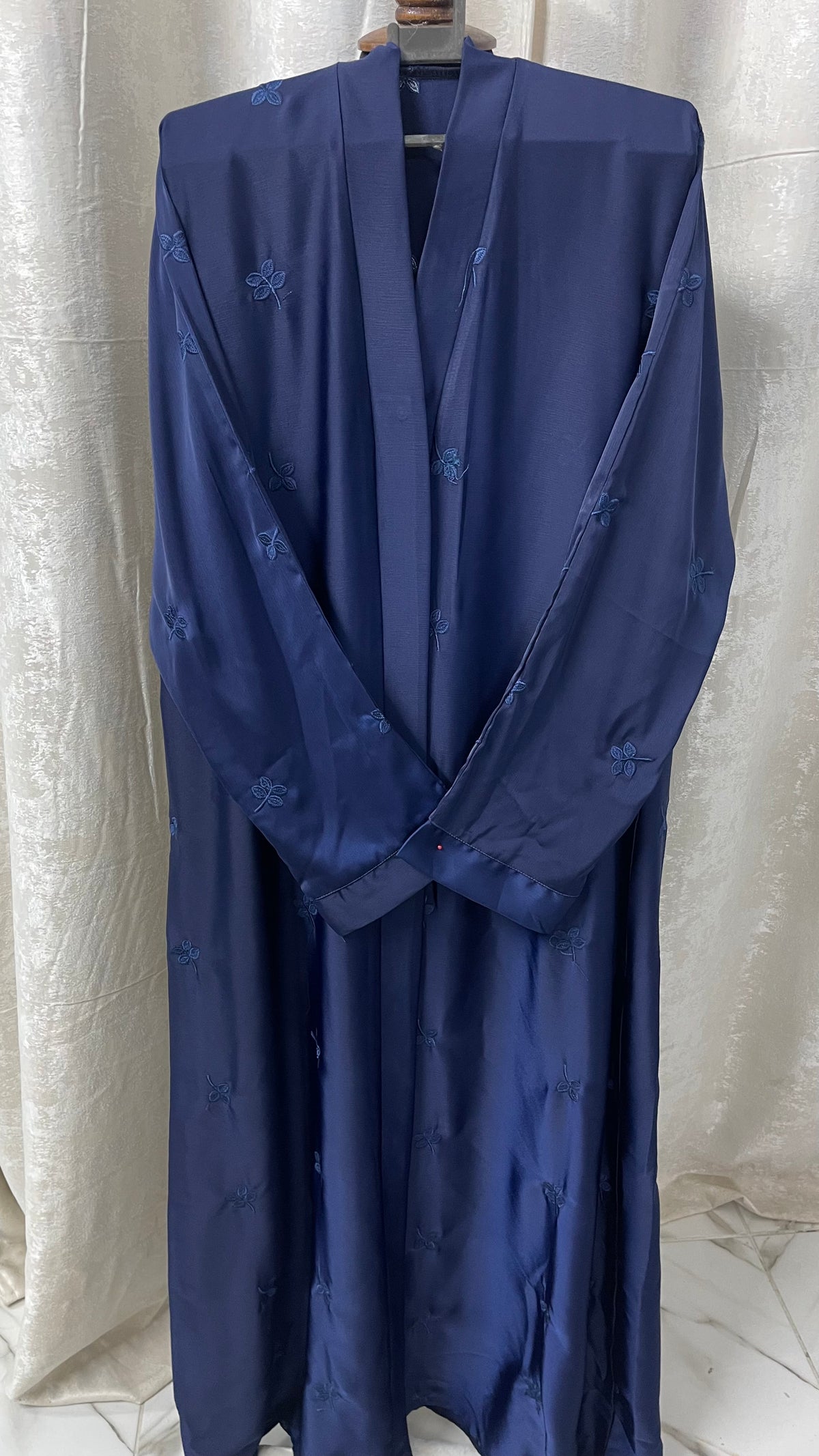 Embriodery abaya set - Navy
