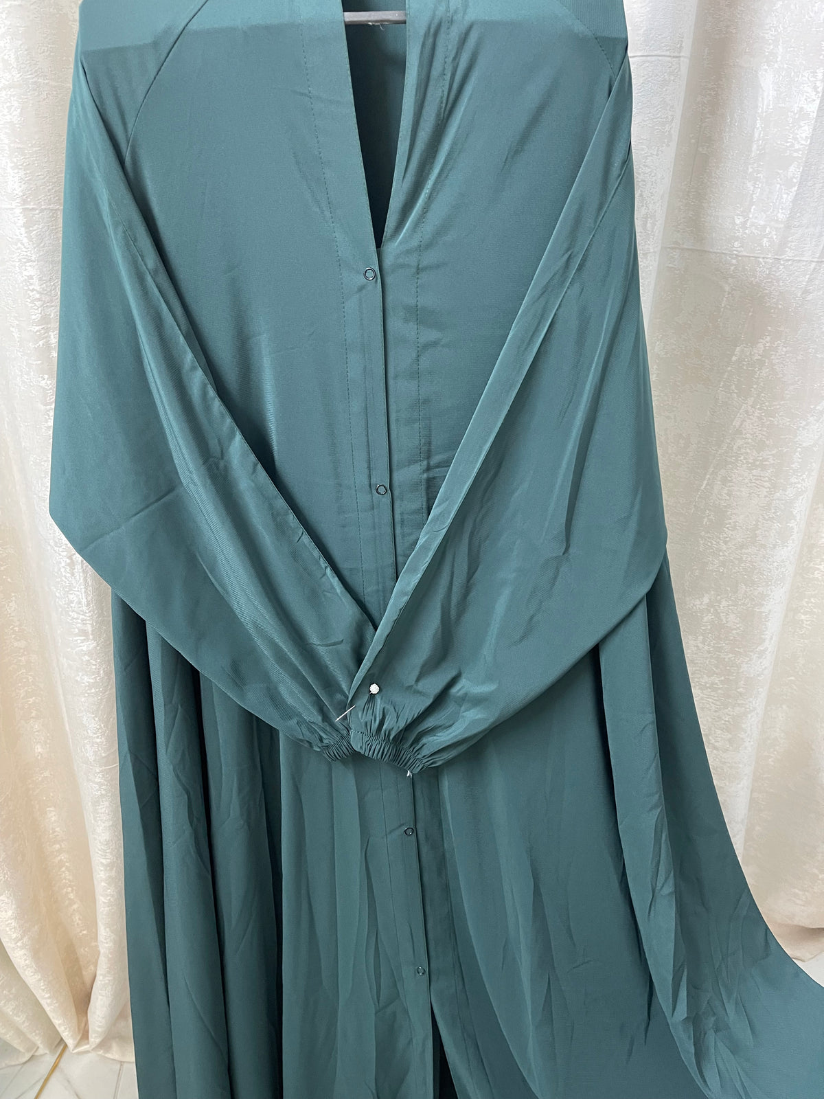 Long Flair Abaya Set - Green