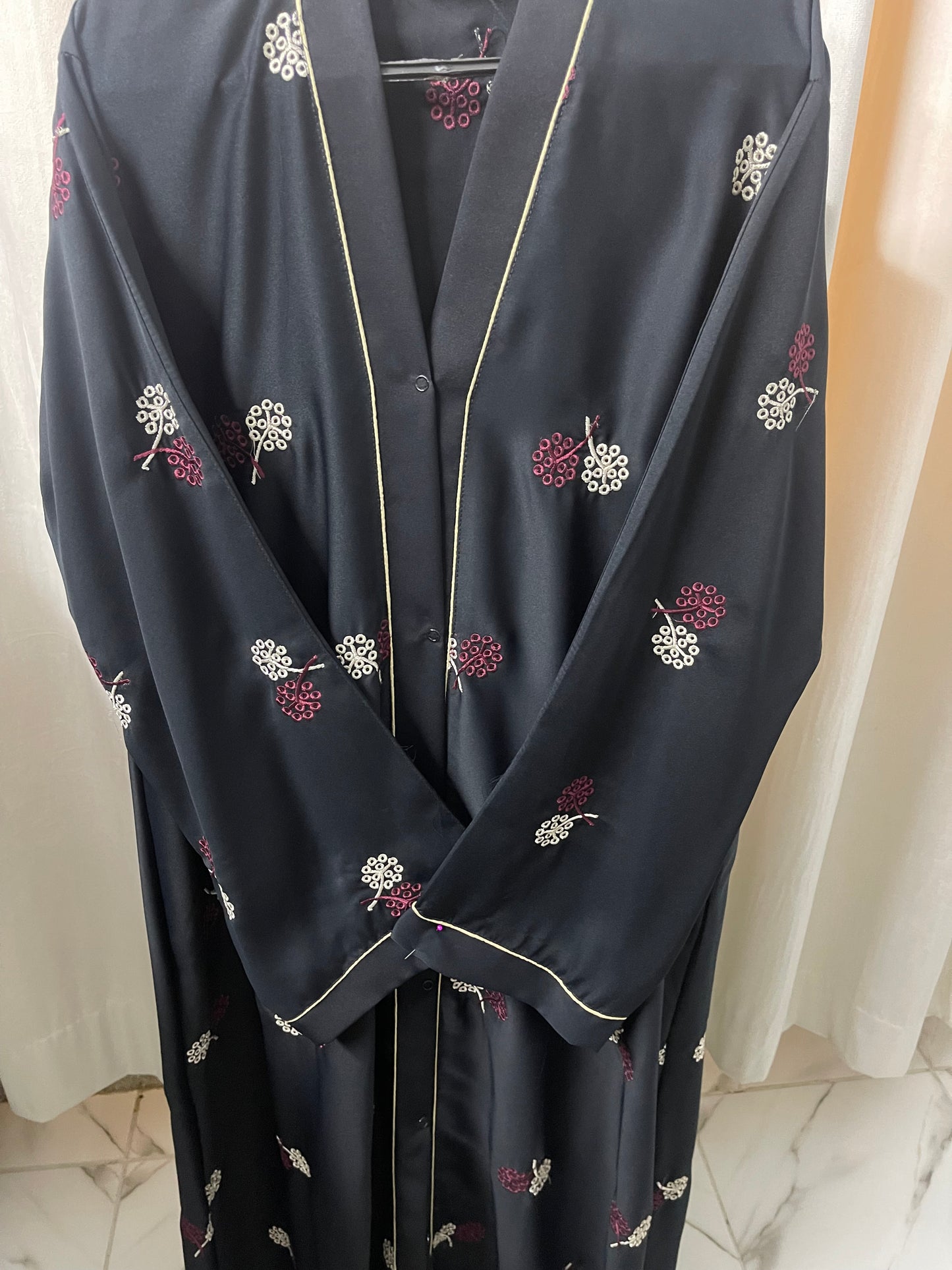 Black Abaya With Embriodery