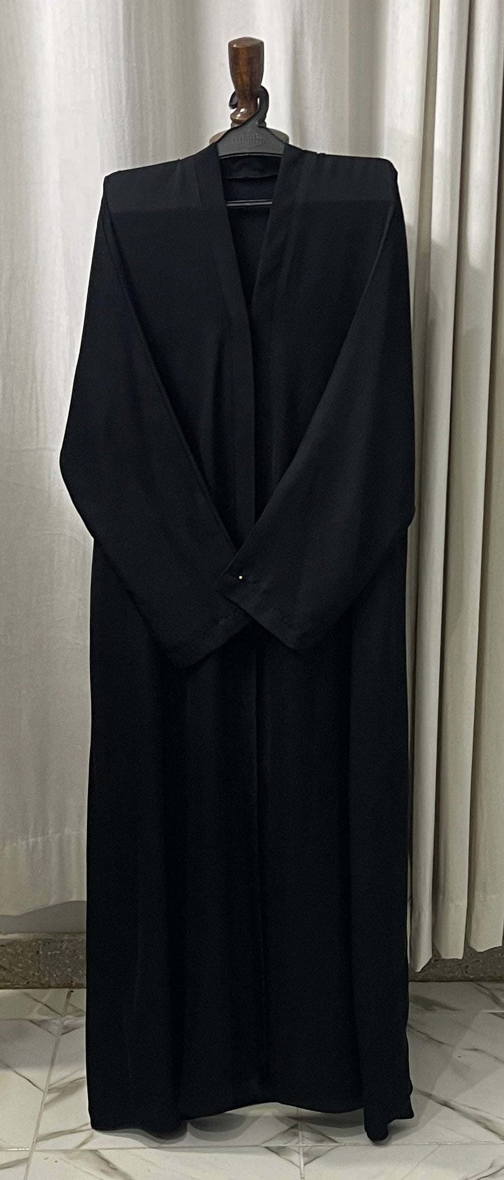 Black Abaya Set (Abaya with hijab niqab cap )