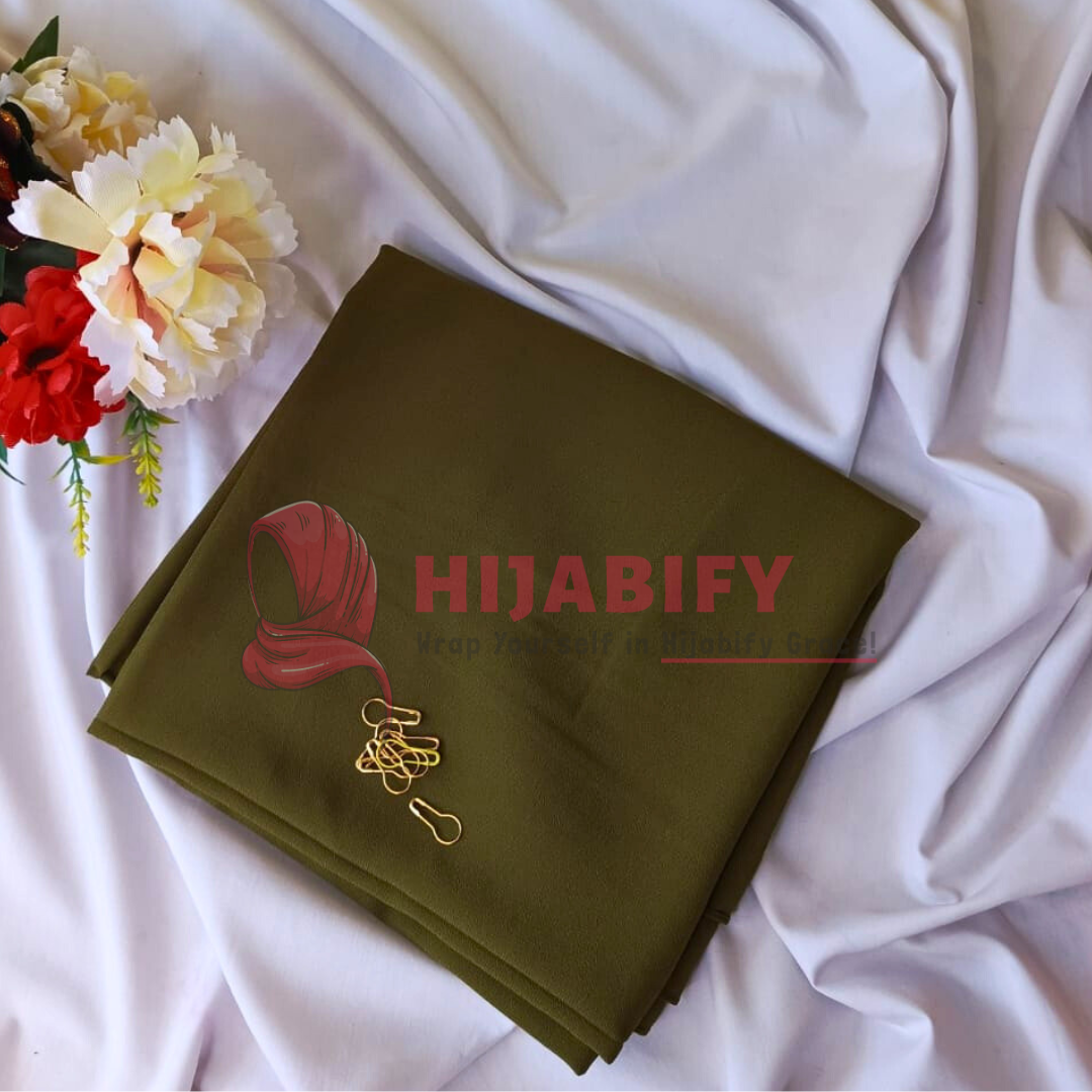 Georgette Chiffon - Olive