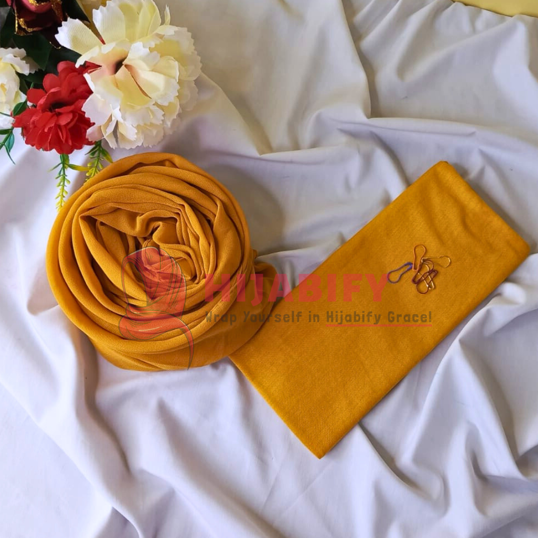Imported Chiffon Georgette - Mustard