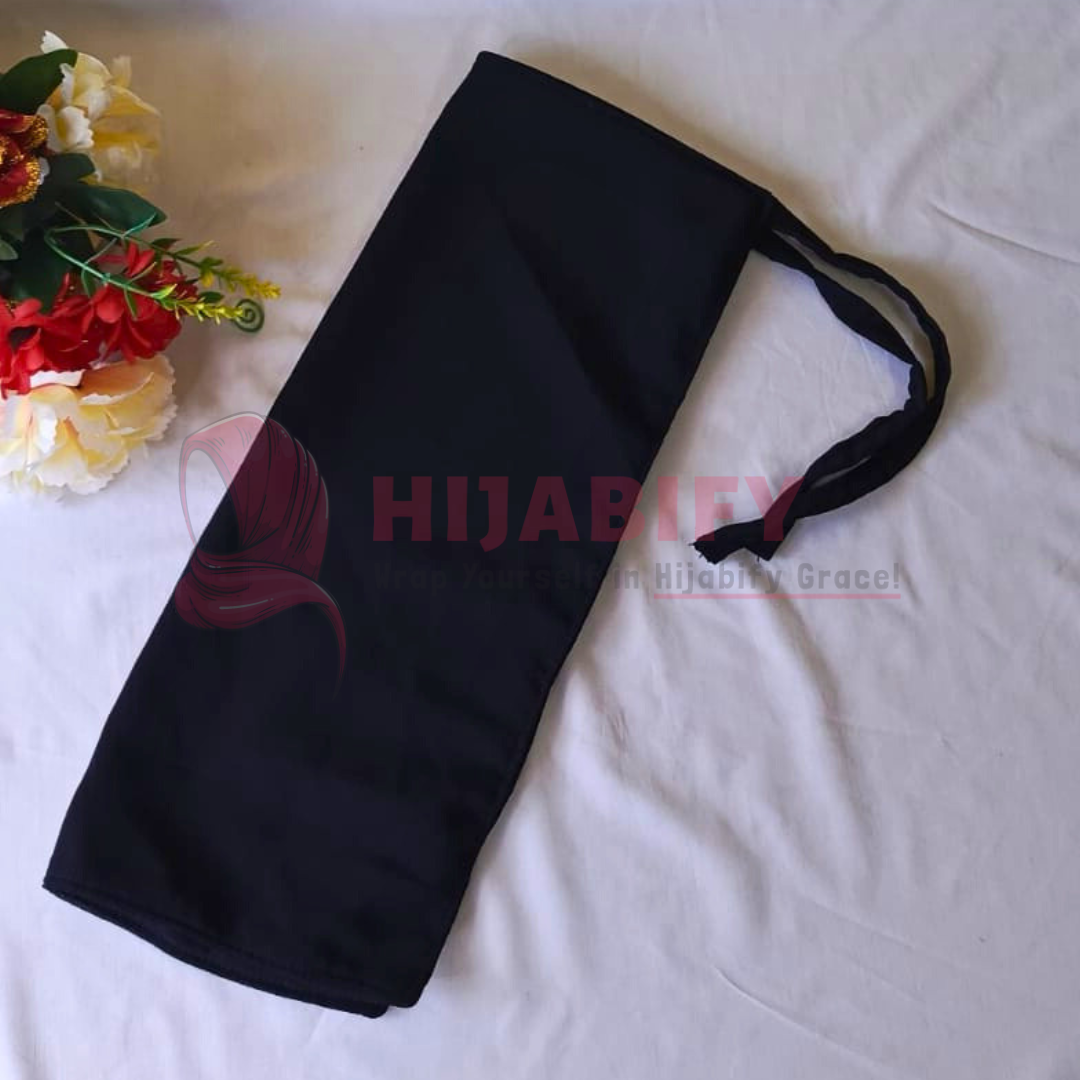 Chiffon Georgette Niqab - Black