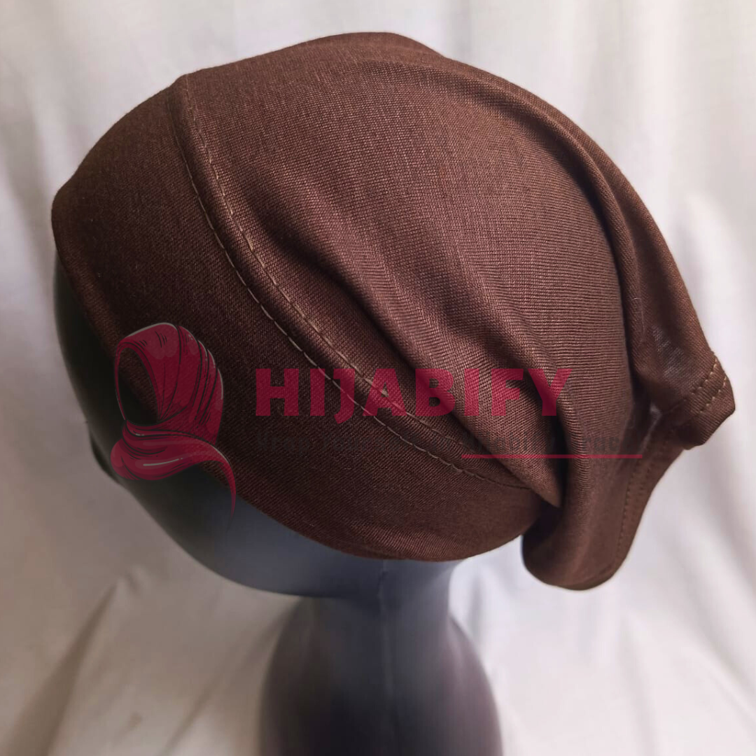 Hijab Tube Cap - Dark Brown
