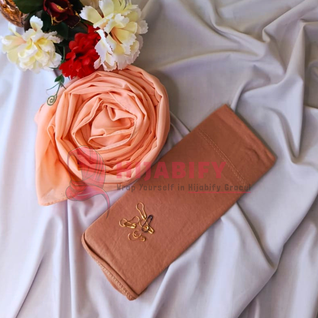 Imported Chiffon Georgette - Peachy Pink