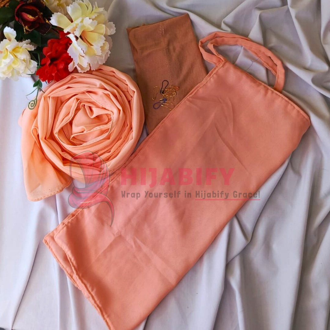 Imported Chiffon Georgette - Peachy Pink