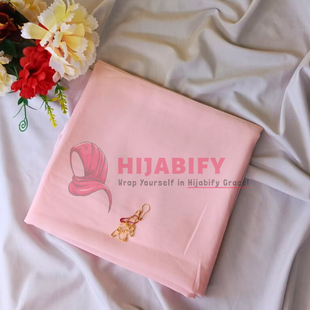 imported Georgette Chiffon - Pastel Pink
