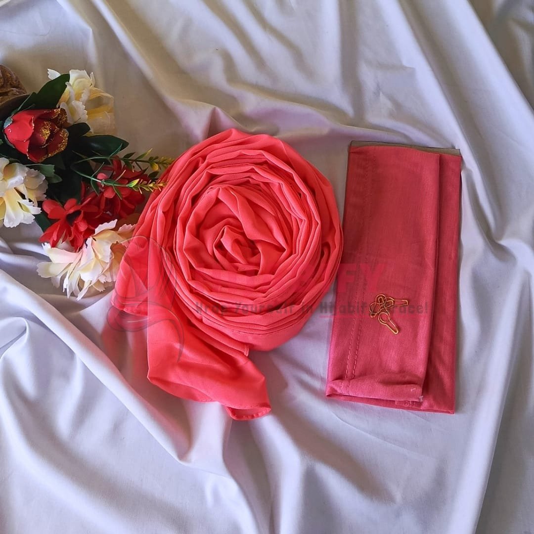 Imported Chiffon Georgette - Stawberry
