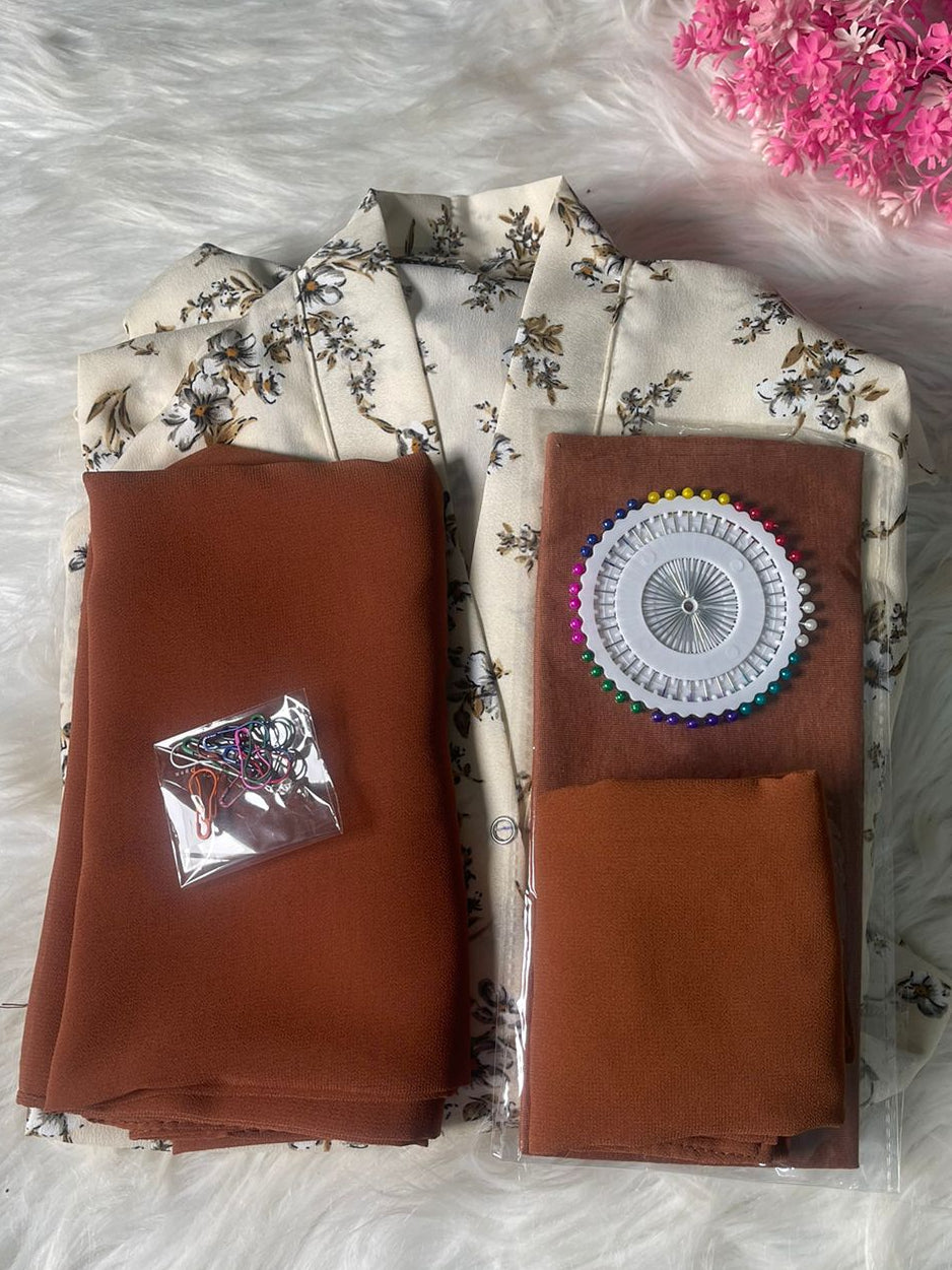 PRINTED ABAYA 4PC DEAL