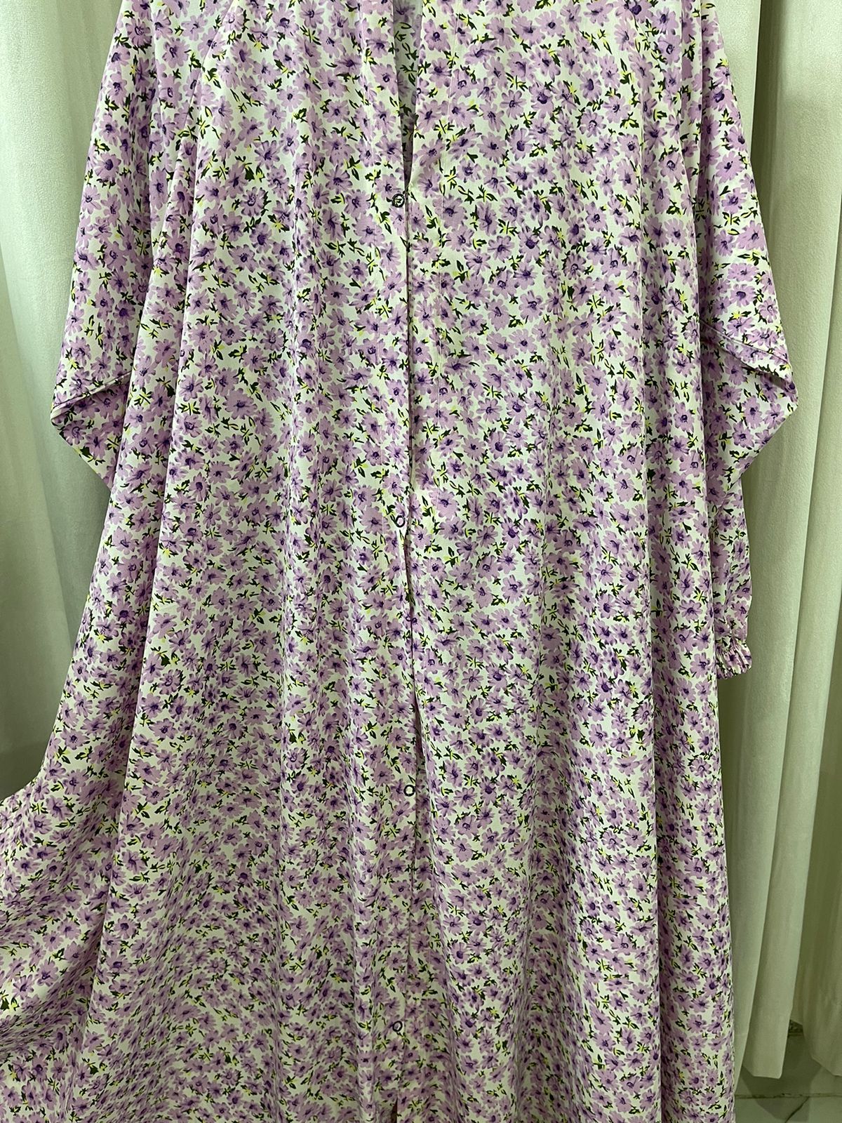 Long Flair Printed Abaya