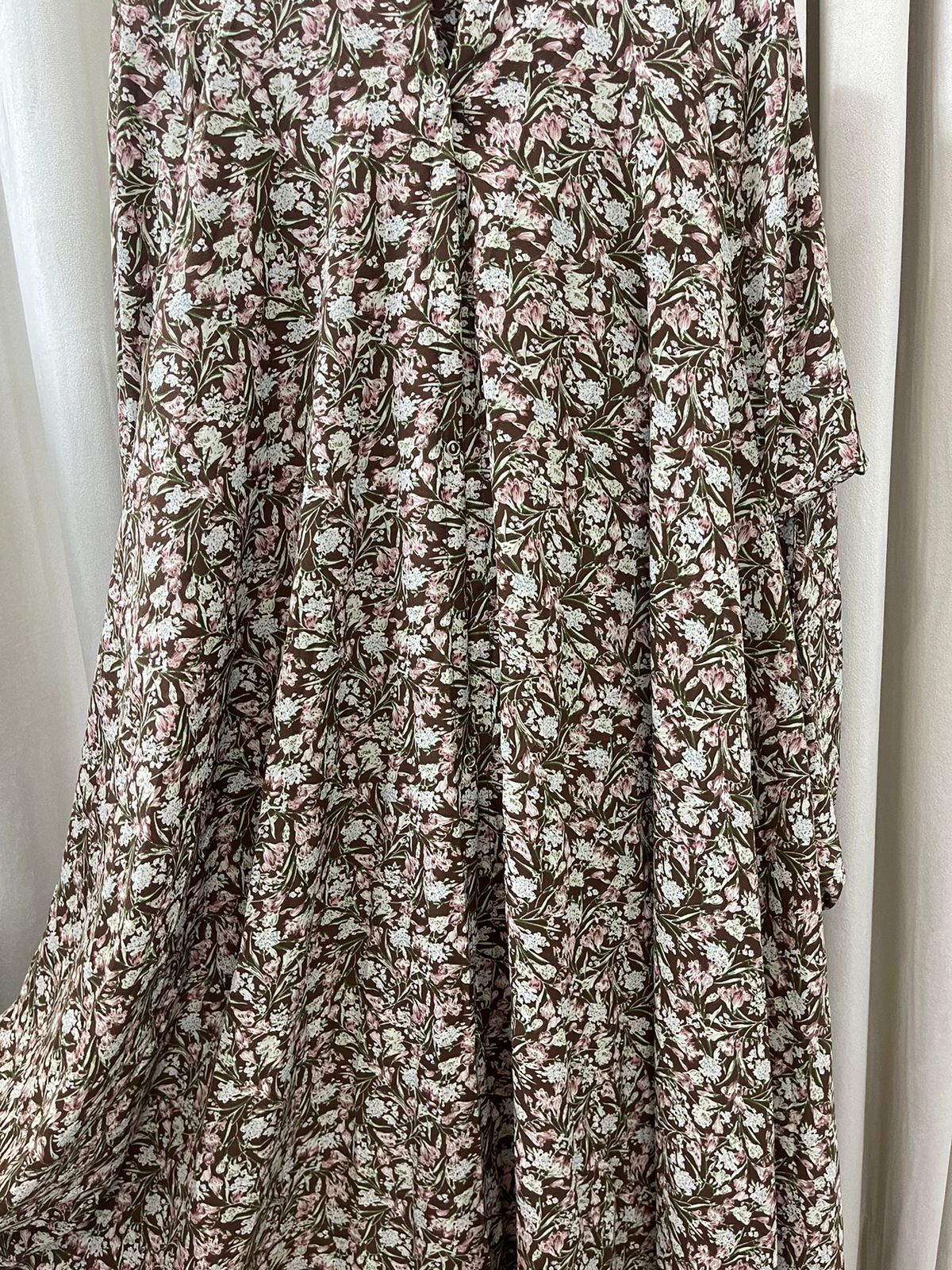 Long Flair Printed Abaya