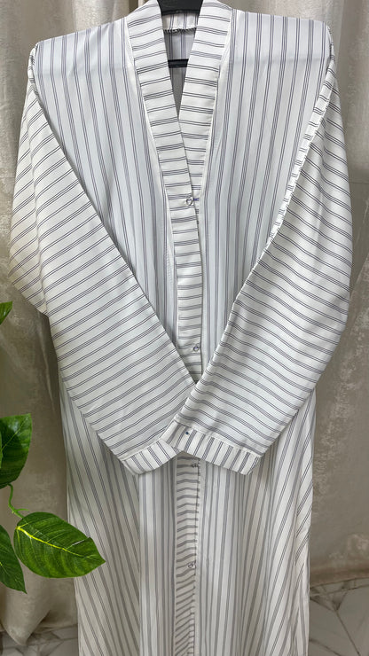 White with lining