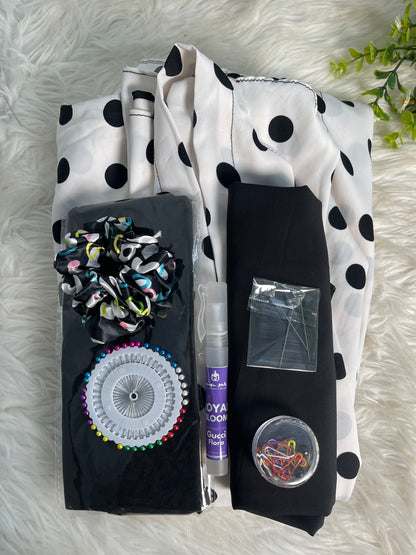 Printed Long Flair Abaya set (Azadi Special)