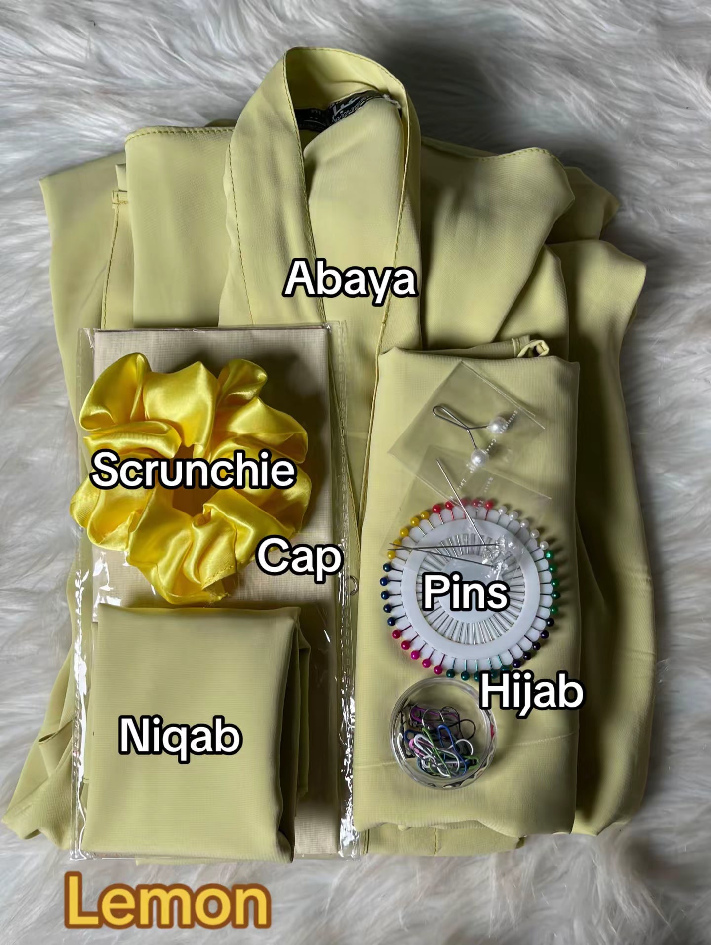 Long Flair Complete Abaya Set (ALL IN ONE PKG)