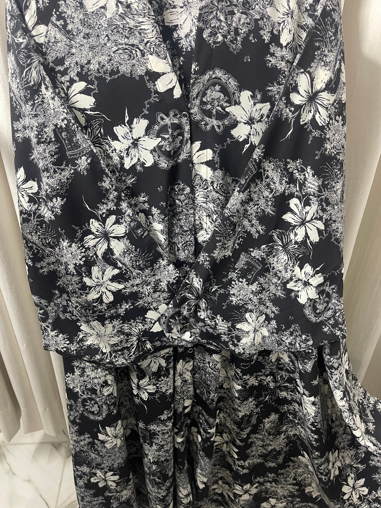 Long Flair Print Abaya Set Deal (Ramadan Special)