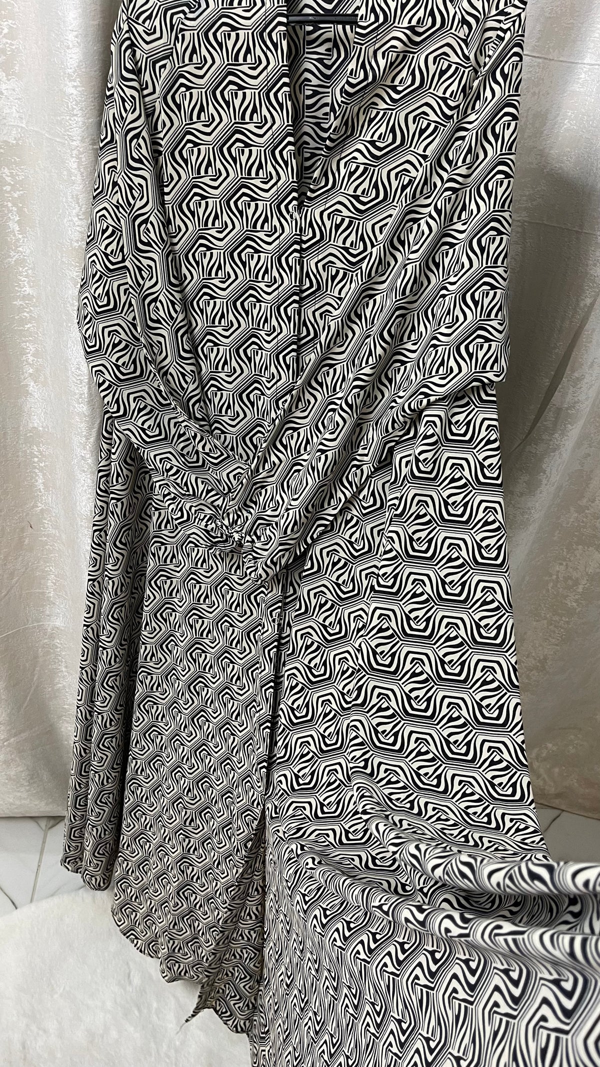 Complete Printed Long Flair Abaya set deal