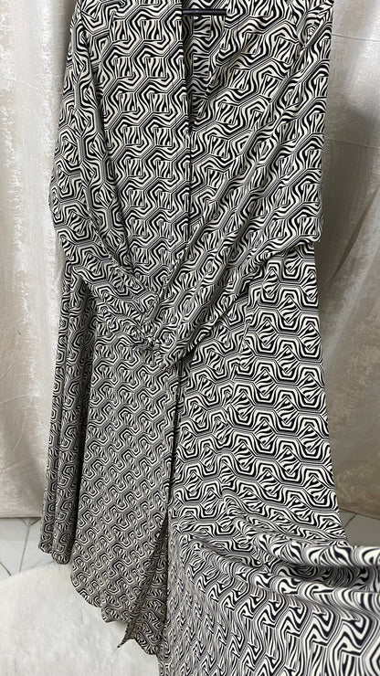 Complete Printed Long Flair Abaya set deal