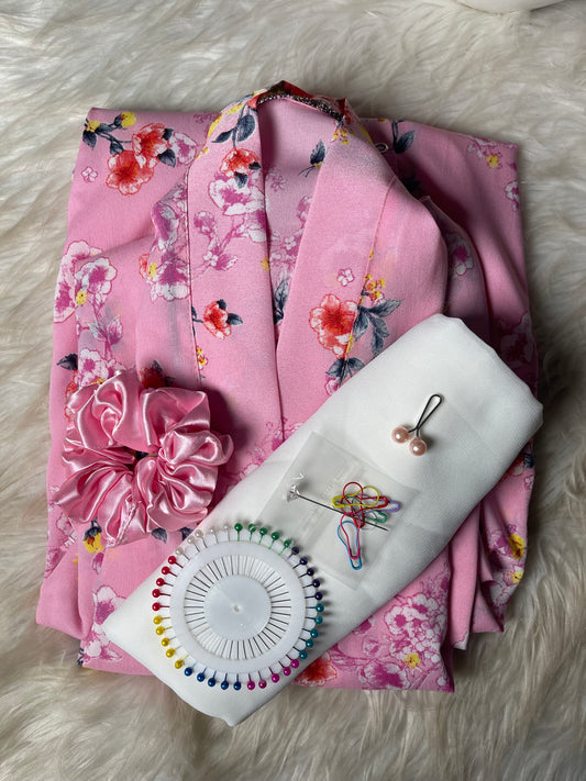 Pink With Flowers