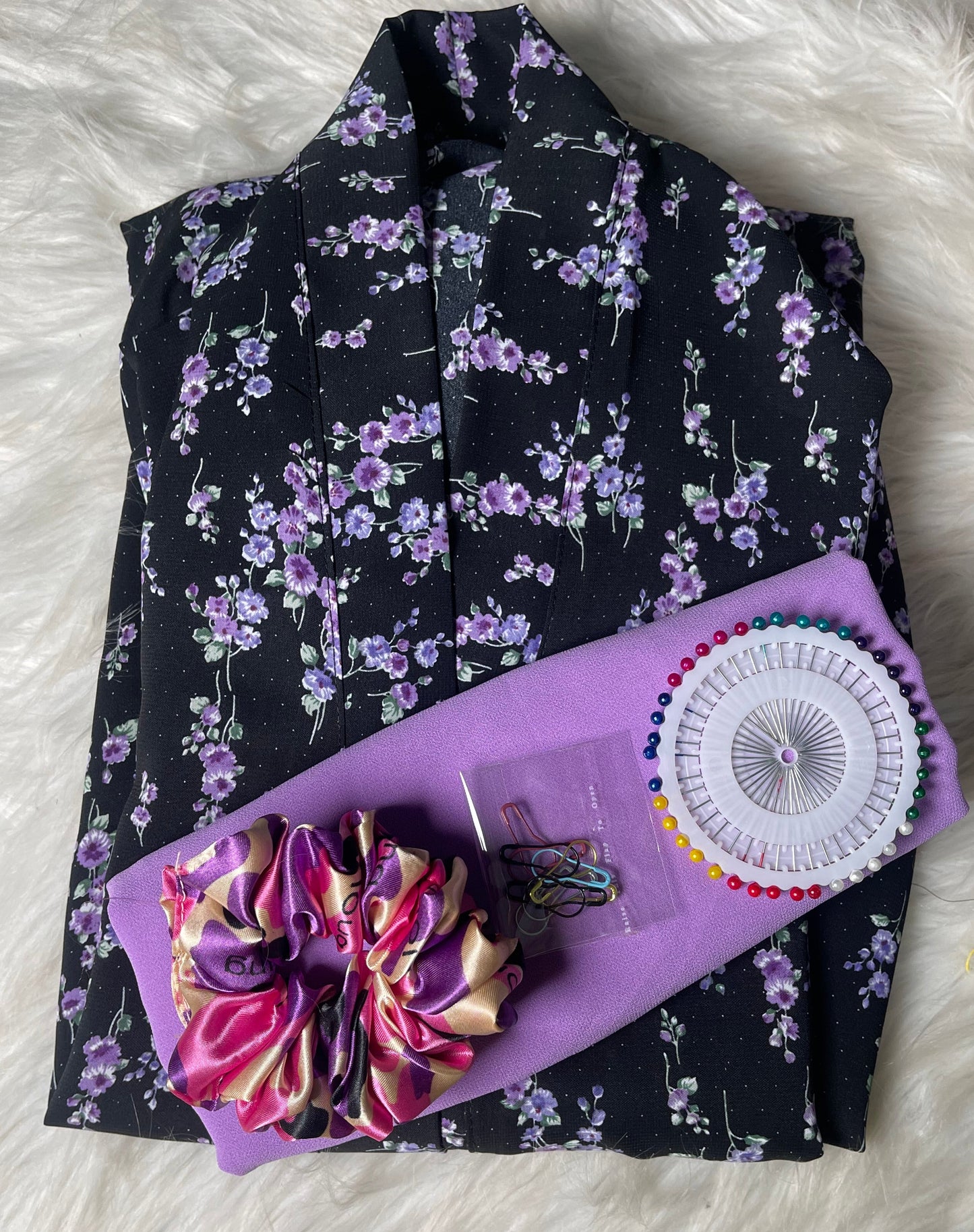 PRINTED ABAYA WITH HIJAB