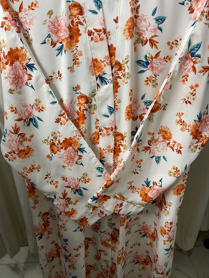 White with Orange