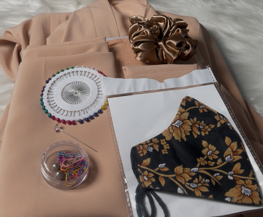 Long Flair Complete Abaya Set (With Niqab)