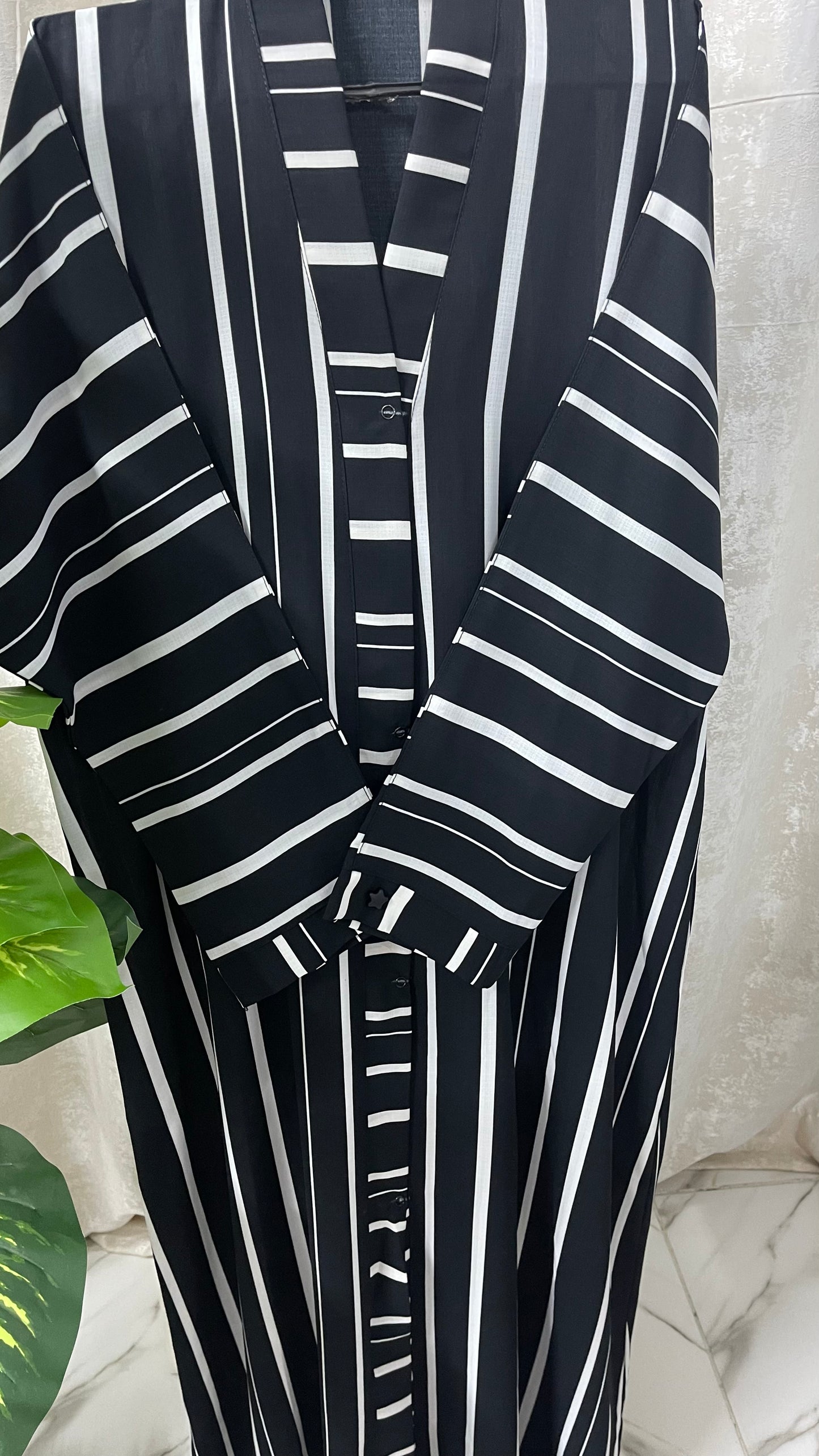 Black With White Lines