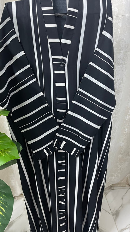 Black With White Lines
