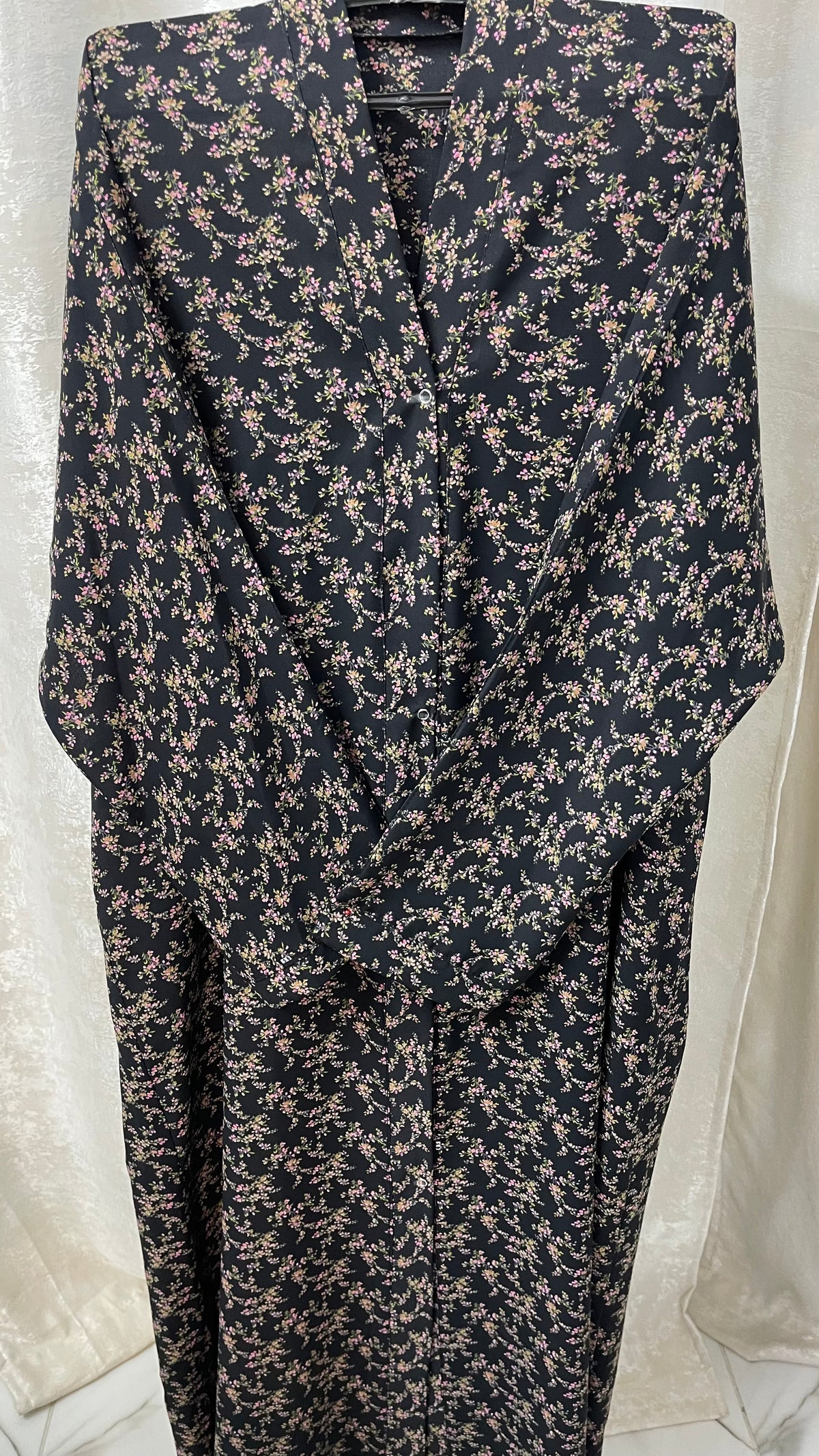 Black With Mini Flowers