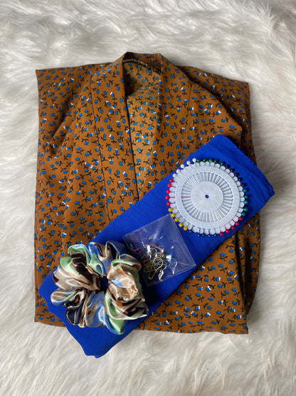 PRINTED ABAYA WITH HIJAB