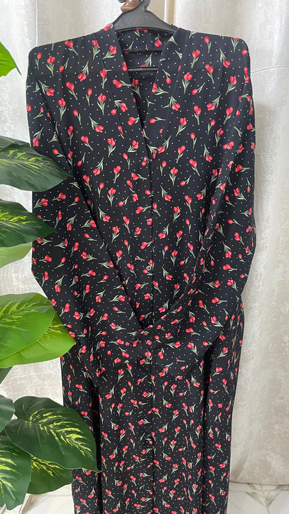 Black with Red