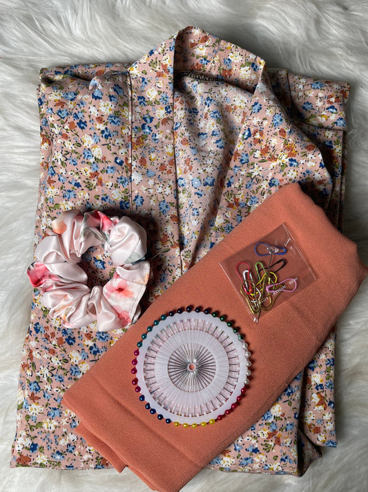 PRINTED ABAYA WITH HIJAB