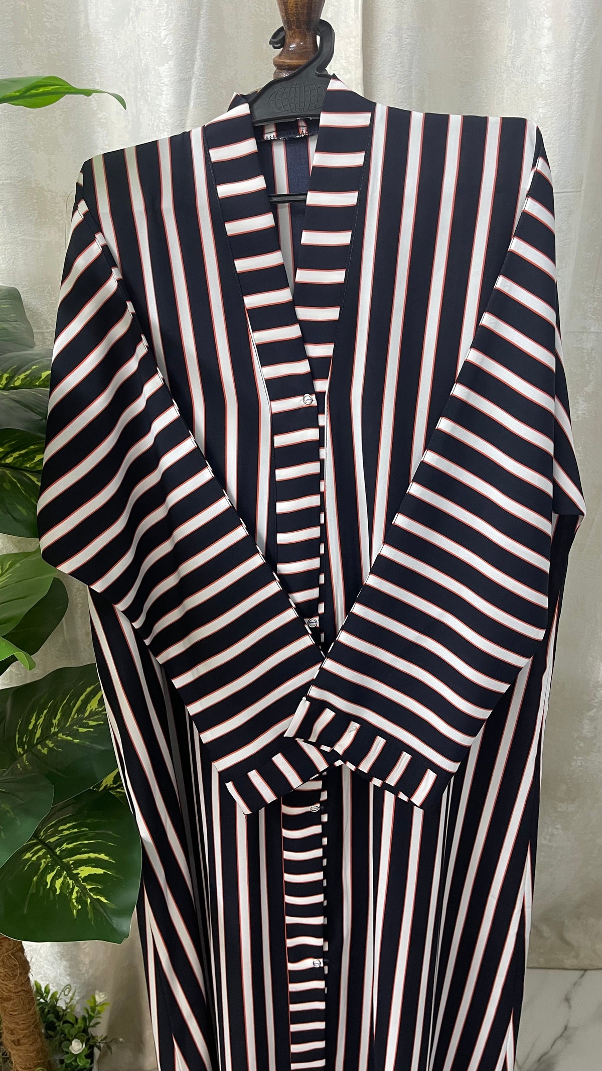 Black with lines