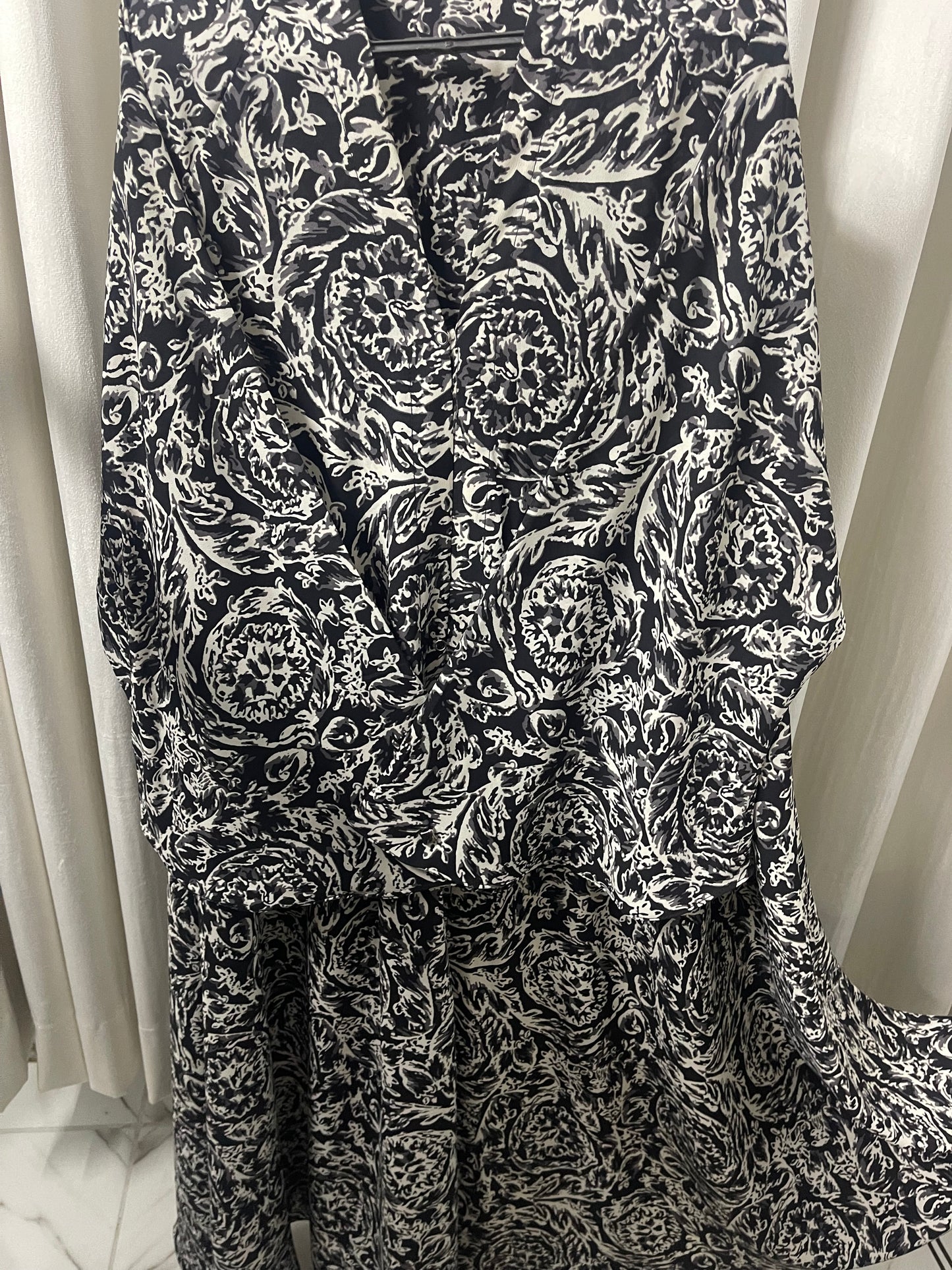 Long Flair Print Abaya Set Deal (Ramadan Special)