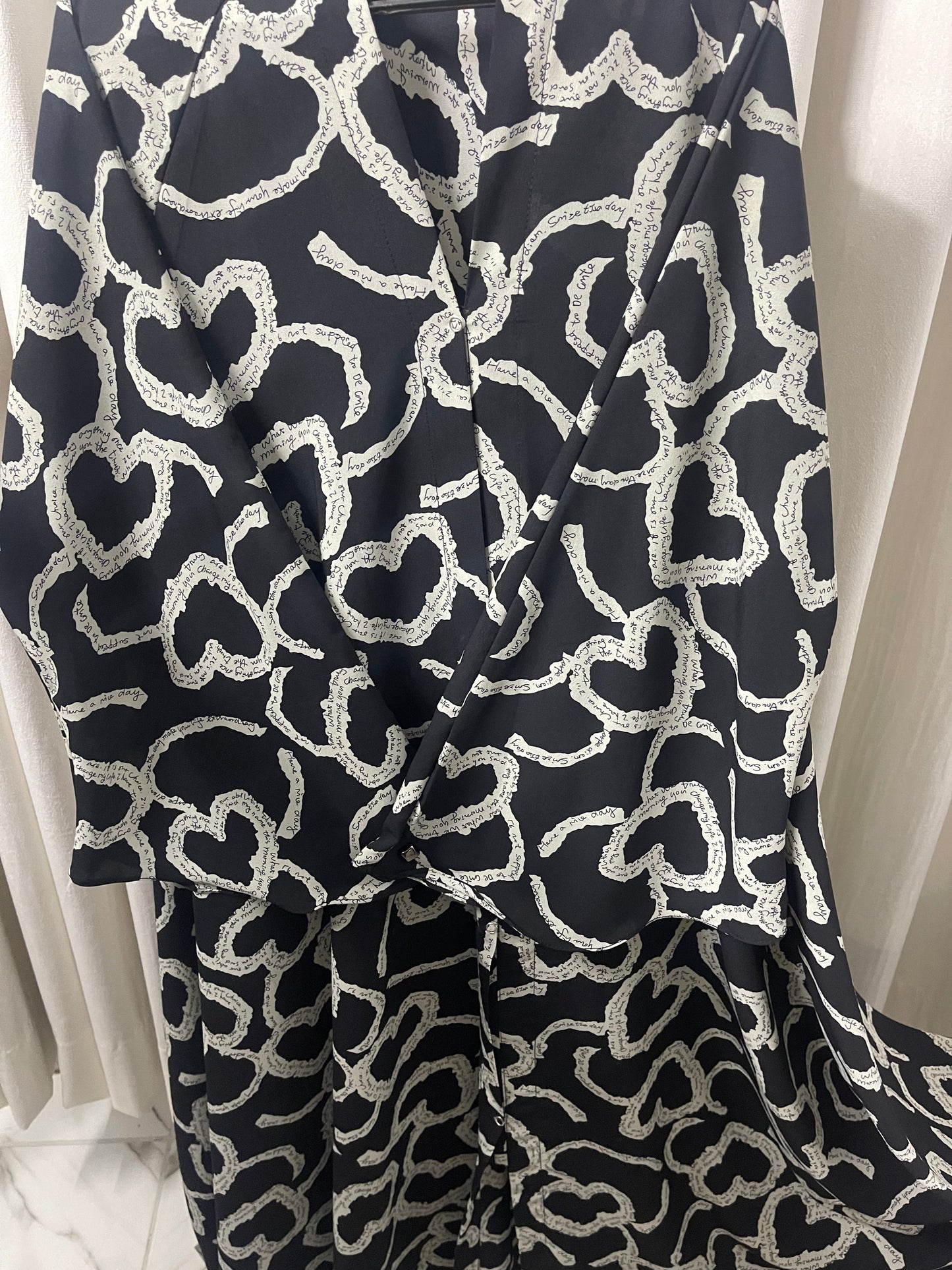 Long Flair Print Abaya Set Deal (Ramadan Special)