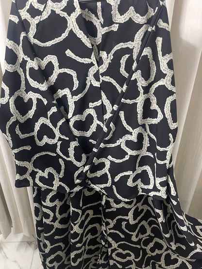 Long Flair Print Abaya Set Deal (Ramadan Special)