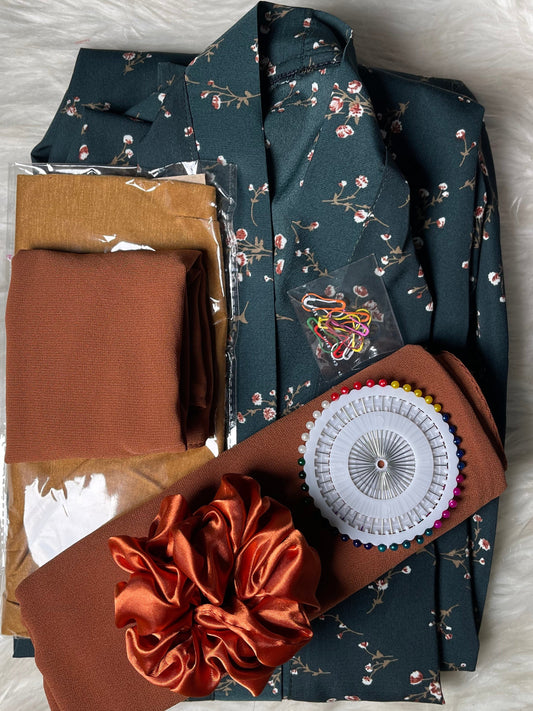 PRINTED ABAYA 4PC DEAL