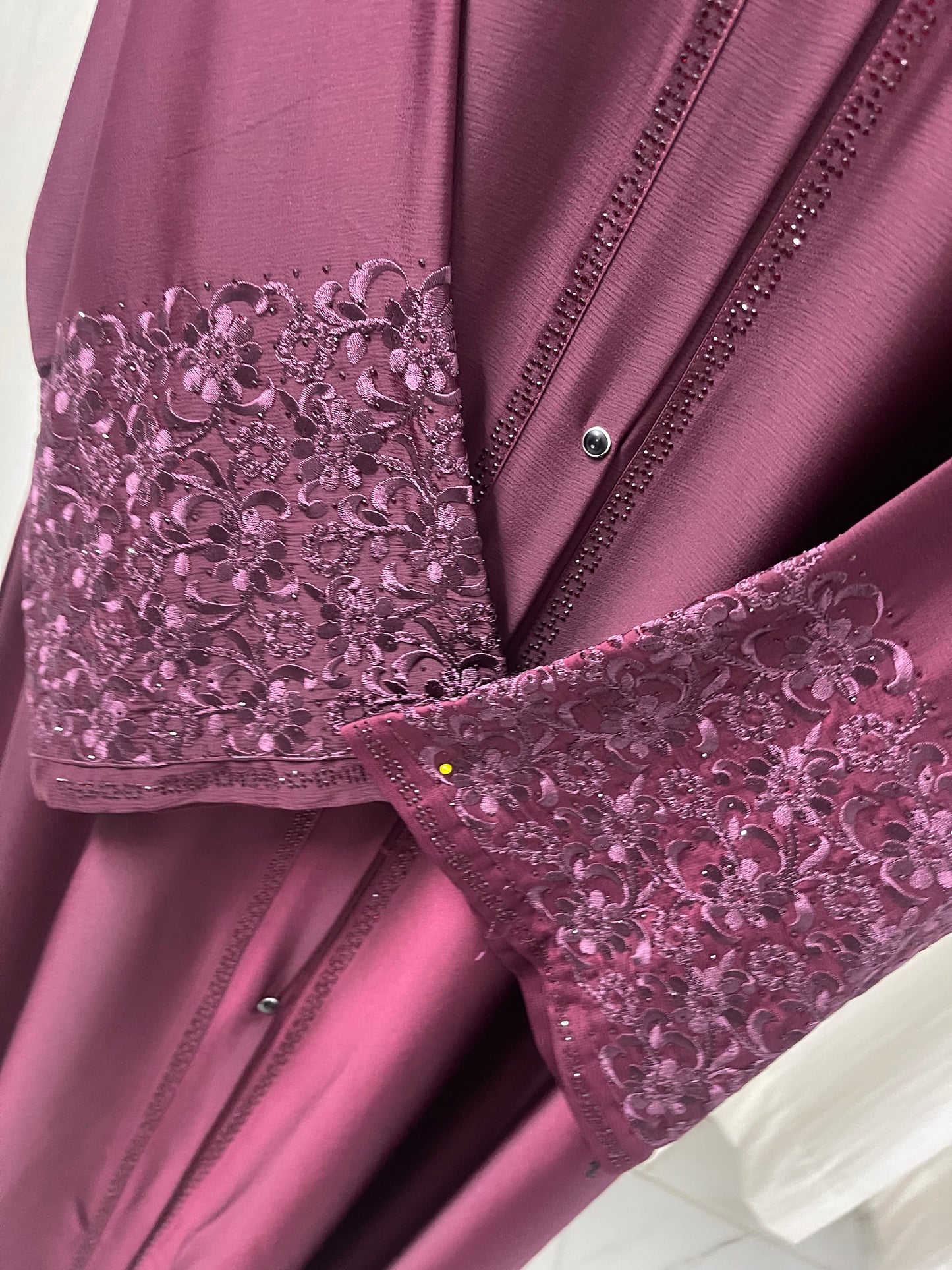 Sleeves Embriodery  Abaya Set Deal
