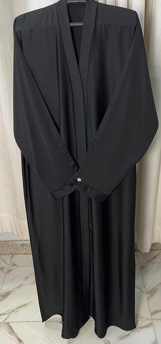 Tiktok Fabric Abaya Set With Contras Hijabs And Free Gifts