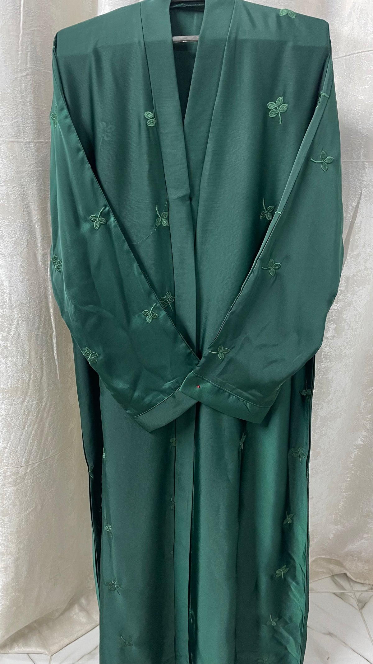 Embriodery abaya set - Green