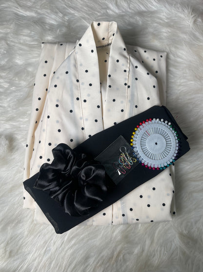 PRINTED ABAYA WITH HIJAB