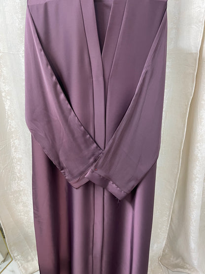 Tiktok Fabric Abaya Set - Burnt Bargundy