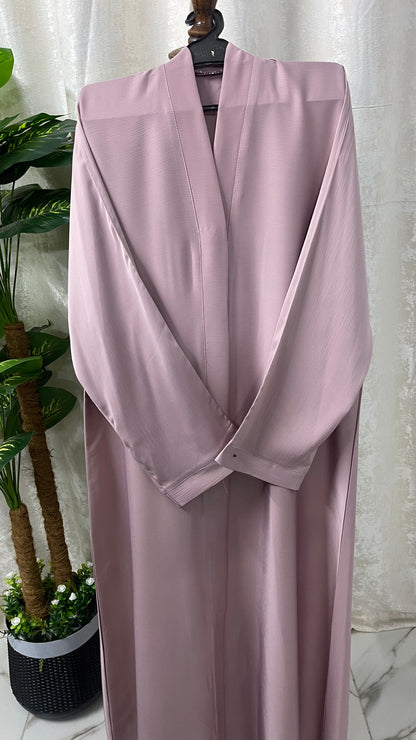 Tiktok Fabric Abaya Set - Tea Pink