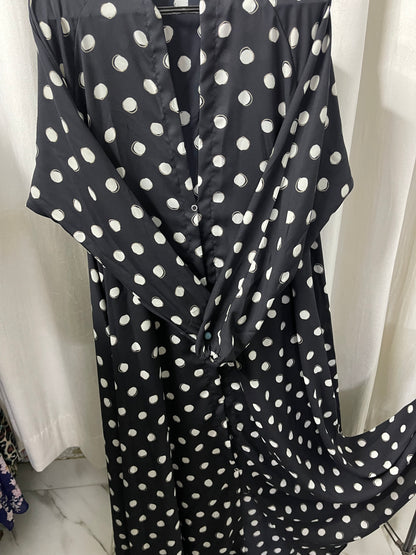 Long Flair Printed Abaya