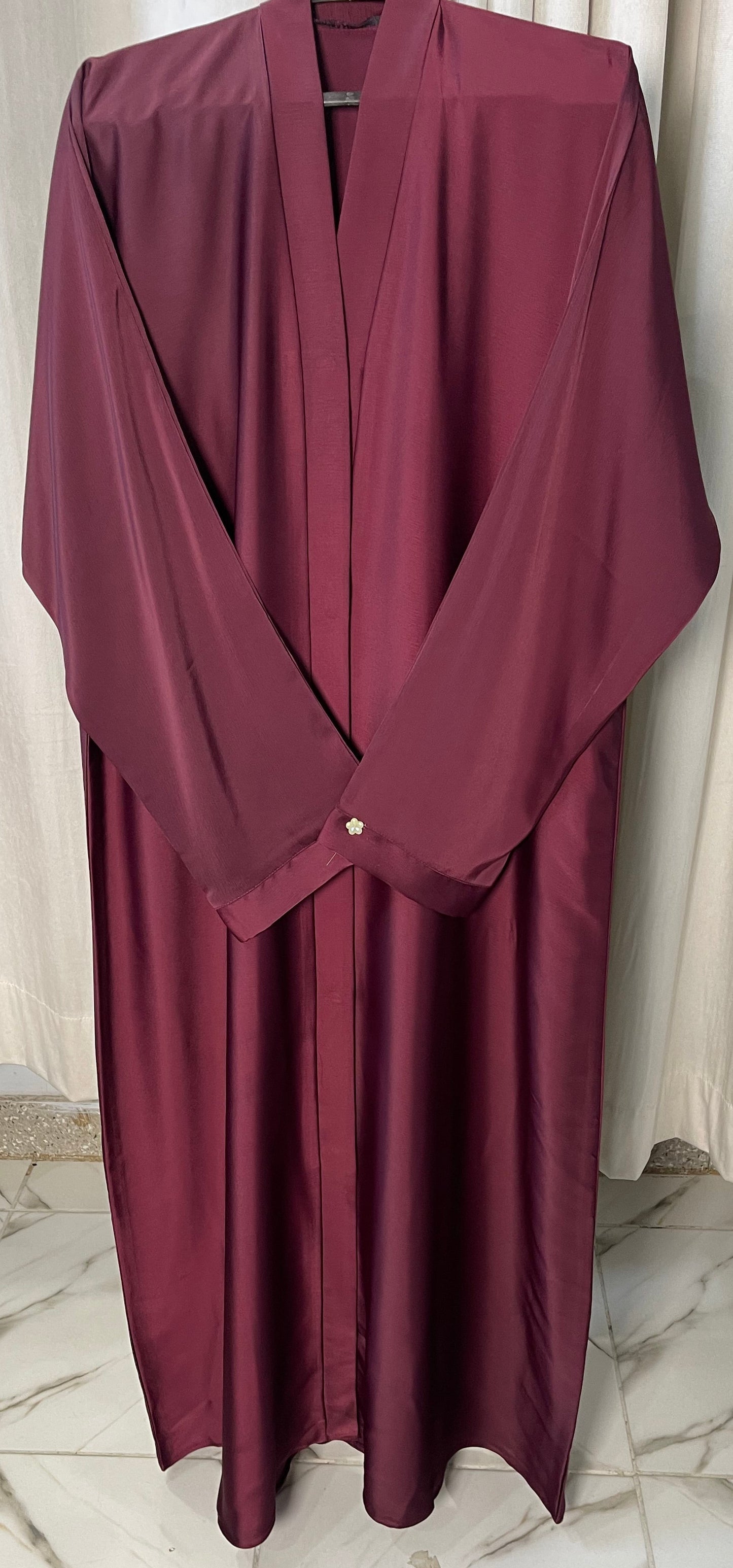Tiktok Fabric Abaya Set With Contras Hijabs And Free Gifts