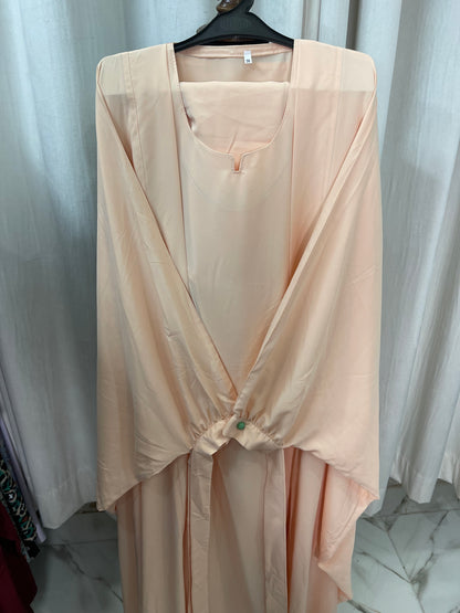 Tie Double Coat Abaya