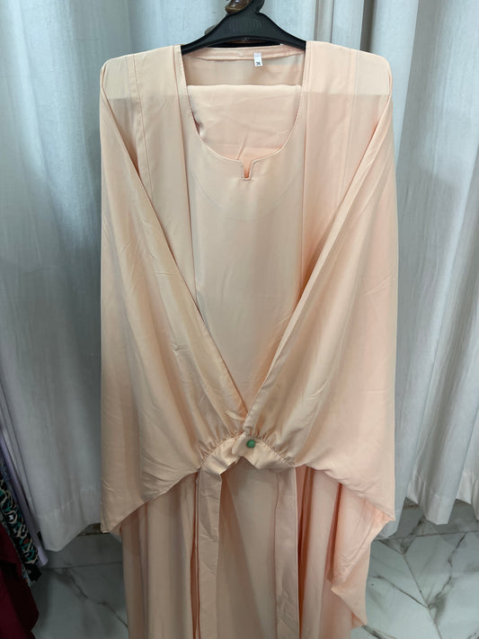 Tie Double Coat Abaya
